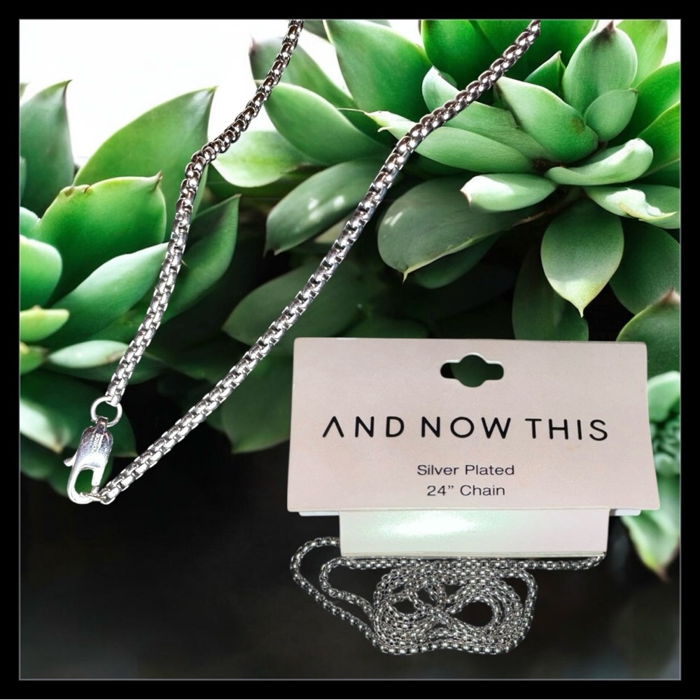 AND NOW THIS Silver Plated 24" Chain